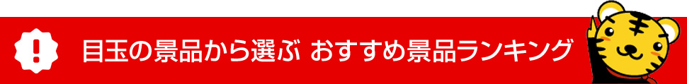 目玉の景品から選ぶ おすすめ景品ランキング