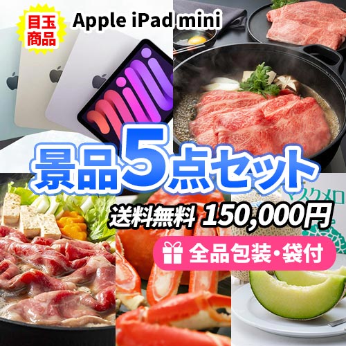 iPad miniが目玉の豪華景品5点セット