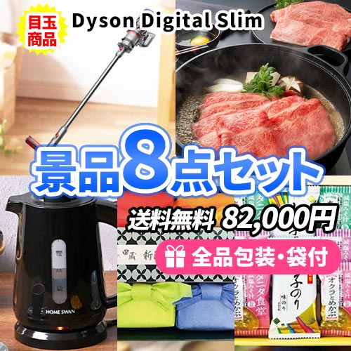 ダイソン掃除機をメインにもらって嬉しい景品8点セット