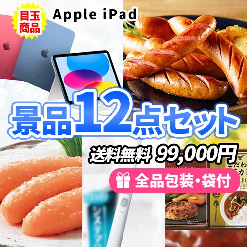 iPadをメインにこだわりの景品12点セット 
